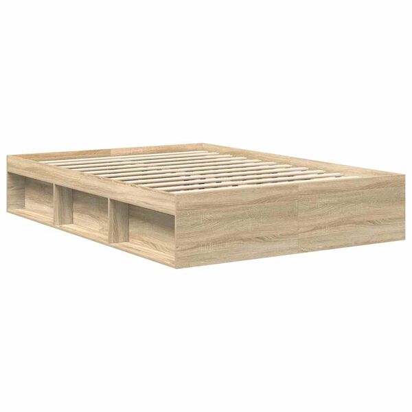 vidaXL Bed Frame without Mattress Sonoma Oak 160x200 cm