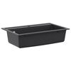 vidaXL Kitchen Sink Single Basin Granite 79.5 x 50.5 x 20 cm Graphite
