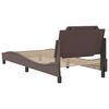 vidaXL Bed Frame without Mattress "Zadar" Brown 80x200 cm Faux Leather