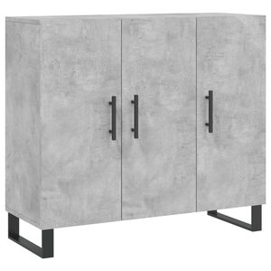 vidaXL Sideboard Concrete Grey 90x34x80 cm Engineered Wood