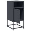 vidaXL Bedside Cabinet Anthracite 36x39x78 cm Steel