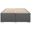 vidaXL Bed Frame without Mattress Dark Grey Double Fabric