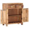 vidaXL Sideboard 65x30x75 cm Solid Rough Mango Wood