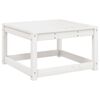 vidaXL Garden Footstool White Solid Wood Pine