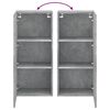 vidaXL TV Wall Cabinet Concrete Grey 40.5x30x90 cm Engineered Wood