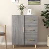 vidaXL Sideboard Grey Sonoma 69.5x34x90 cm Engineered Wood
