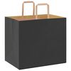 vidaXL Paper Bags 250 pcs with Handles Black 32x22x28 cm