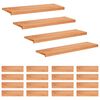 vidaXL Stair Treads 20 pcs 100 x 25 x 2 cm Varnish Solid Beech Wood