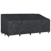 vidaXL Garden Bench Cover Black 220 x 100 x 89 cm 600D Oxford Fbric