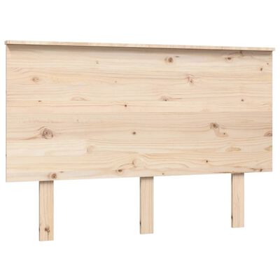 vidaXL Bed Headboard 124x6x82.5 cm Solid Wood Pine