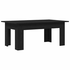 vidaXL Coffee Table Black Oak 100 x 60 x 42 cm Engineered Wood