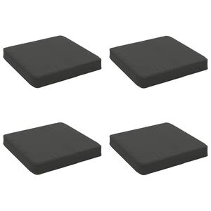 vidaXL 4-Piece Seat Cushions VUGHT 4 pcs 100% Polyester Anthracite