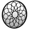 vidaXL Mirror Black 60x3 cm Iron Round for Indoor Use