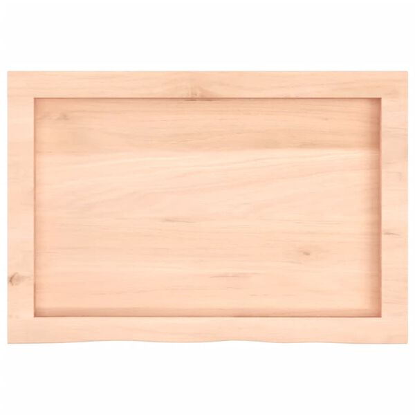 vidaXL Bathroom Countertop 60x40x(2-4) cm Untreated Solid Wood