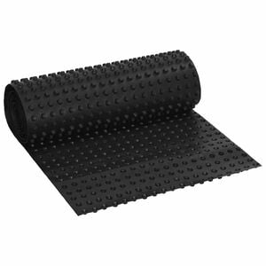 vidaXL Dimpled Drainage Sheet Black 0.5 x 10 m HDPE