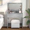 vidaXL Bedroom Dressing Tables Grey Sonoma 80 x 39.6 x 135 cm