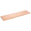 vidaXL Table Top Light Brown 180x50x(2-4) cm Treated Solid Wood Oak