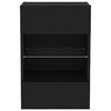 vidaXL TV Cabinet Set Black 40 x 30 x 60.5 cm Engineered Wood