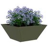 vidaXL Garden Planter Olive Green 35 x 35 x 15 cm Cold-rolled Steel