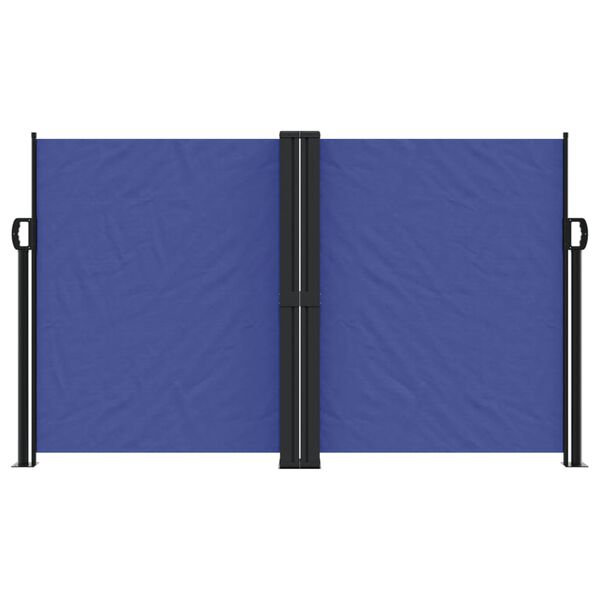vidaXL Retractable Side Awning Blue 140x600 cm