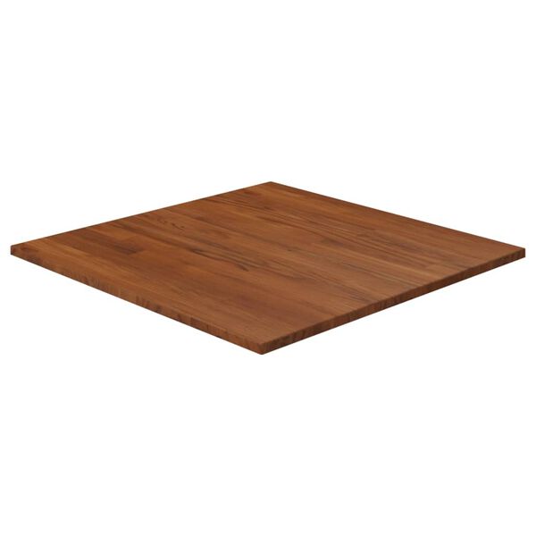 vidaXL Square Table Top Dark Brown 60x60x1.5cm Treated Solid Wood Oak