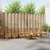 vidaXL Outdoor Sofa Set 7 pcs Natural Solid Acacia Wood