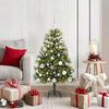 vidaXL Artificial Hinged Christmas Tree with Cones Green 150 cm