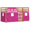 vidaXL Bunk Bed without Mattress Pink 90x200 cm Solid Wood Pine