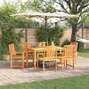 vidaXL Garden Dining Set 5 pcs Brown Solid Acacia Wood
