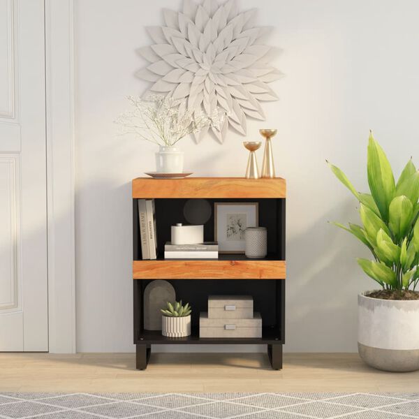 vidaXL Side Cabinet 60x33x75 cm Solid Wood Acacia