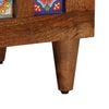 vidaXL Sideboard 3 pcs Walnut Solid Mango Wood