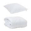 vidaXL Summer Duvet with Pillow 2 pcs White Microfiber