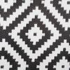 Bo-Camp Outdoor Rug Chill mat Falconwood 2 m Round Black and White