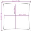 vidaXL Sun Shade Sail Sand 3.6x3.6 m 100% Polyester Oxford