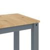 vidaXL Dining Table Panama Grey 112x60x75 cm Solid Wood Pine
