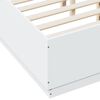 vidaXL Bed Frame with LED without Mattress White 120x190 cm Small Double