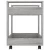 vidaXL Desk Trolley Grey Sonoma 60x45x60 cm Engineered Wood