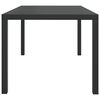 vidaXL Garden Table Black 150x90x74 cm Aluminium and WPC