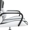 vidaXL Gaming Chair White and Black Faux Leather