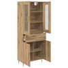 vidaXL Highboard with Drawer 2 pcs Artisan Oak Engineered Wood