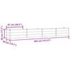vidaXL Planter Anthracite 385 x 50 x 45 cm Galvanised Steel