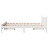 vidaXL Bed Frame without Mattress White 120x190 cm Small Double Solid Wood Pine