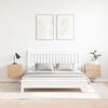 vidaXL Bedside Table 2 pcs Natural 39 x 34 x 33 cm Solid pinewood