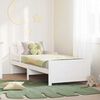 vidaXL Bed Frame with Headboard White 80 x 200 cm Engineered Wood