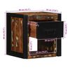 vidaXL Bedside Cabinets 2 pcs Multicolour 40x35x40 cm Solid Wood Reclaimed