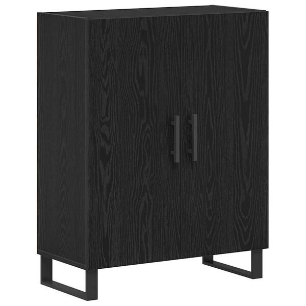 vidaXL Sideboard Black Oak 69.5 x 34 x 90 cm Engineered Wood