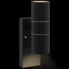 vidaXL Outdoor Wall Light Black 7 x 10 x 22 cm Stainless steel