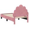vidaXL Toddler Bed Frame with Headboard Pink 70 x 140 cm Velvet