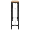 vidaXL Console Table Artisan oak 140 x 23 x 75 cm