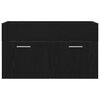 vidaXL Bathroom Cabinet Black Oak 90 x 38.5 x 46 cm Engineered Wood